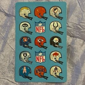 Vintage NFL 1970’s AFC helmet playing cards